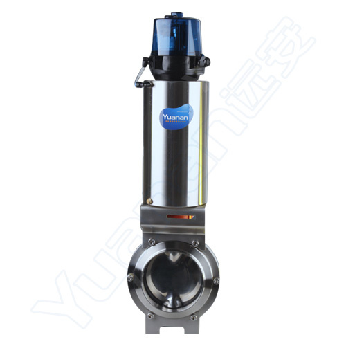 Stainless Steel Pneumatic Butt Weld Sanitary Butterfly Valve