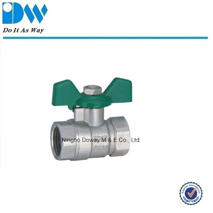 Pn20 Brass Ball Valve with Butterfly Handle