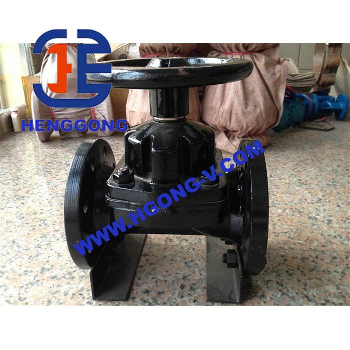 Ductile Iron DIN Weir Type Diaphragm Valve