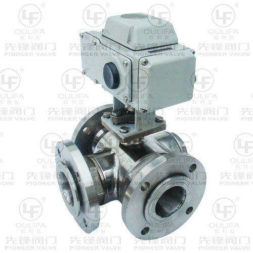 Sanitary Grade 3-Way Ball Valve (Loose Flange)