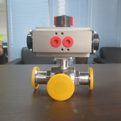 Dn50 Sanitary Stainless Horizontal Type Pneumatic Ball Valve