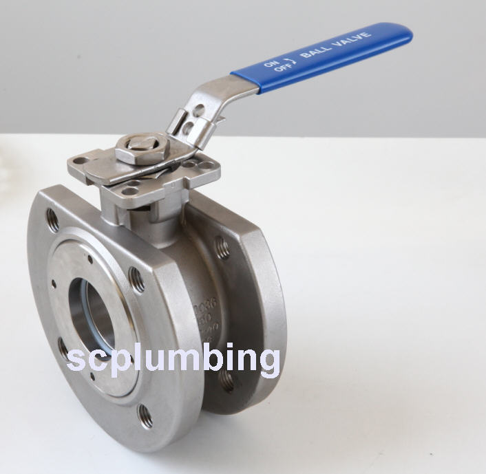 1-PC Wafer Flanged Ball Valve (DIN)