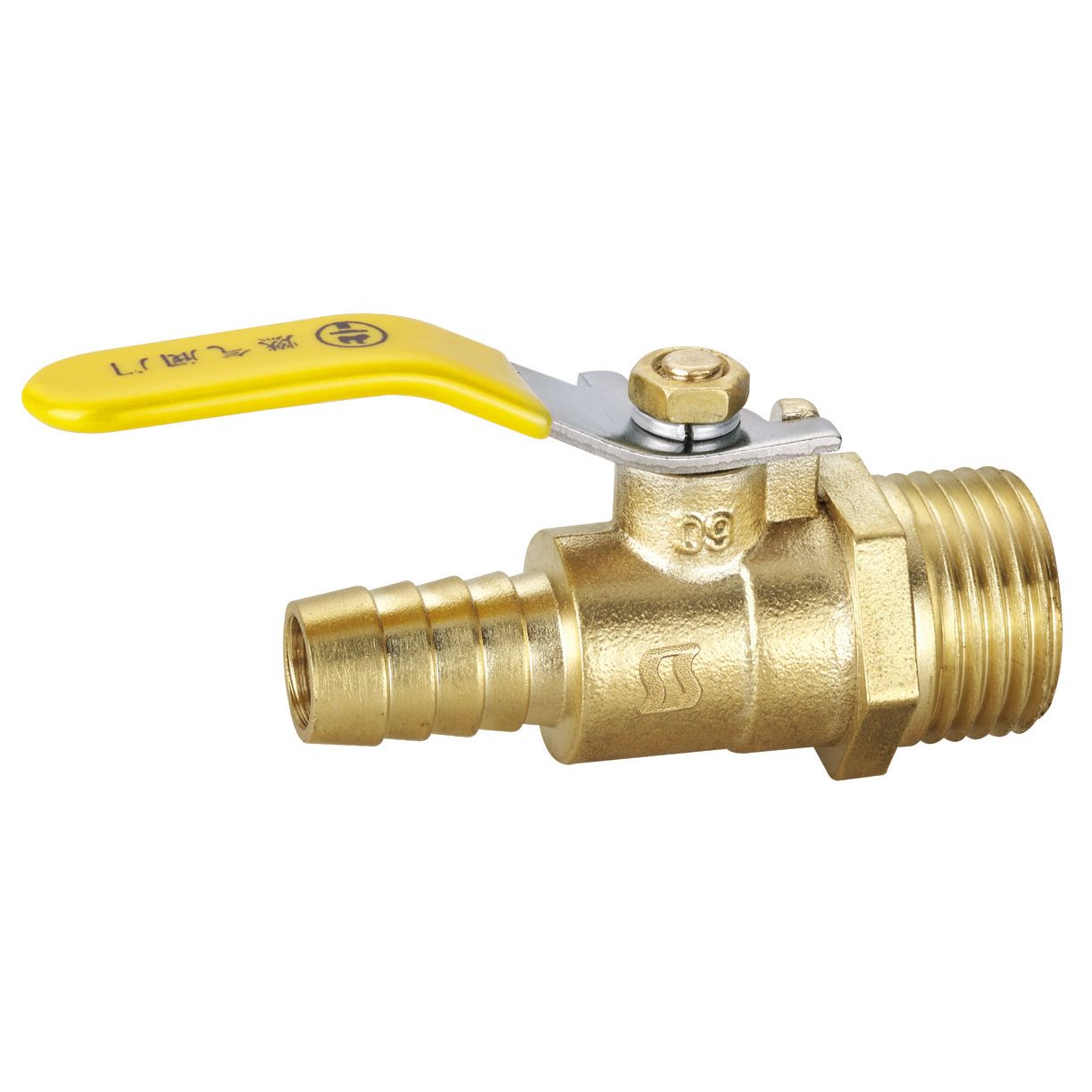 Straight Style Male Thread Brass Gas Valve (SS9050)