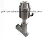 Sanitary Pneumatic Angle Seat Valve (stainless steel actuator)