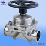 SMS Stainless Steel Clamped Diaphragm Valve with Plastic Hand Wheel