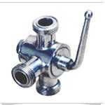 Stainless Steel Flanged Sanitary 3way Plug Valve