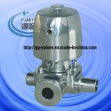 3 Ways Diaphragm Valve with Ss Pneumatic Acutator