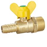  Male Thread Butterfly Brass Gas Valve (SS9030)