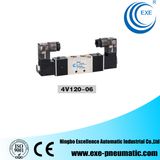 Exe 5/2 Way Aluminum Pneumatic Double Head Solenoid Valve 4V120-06