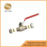 Steel Handle Brass Ball Valve (TFB-030-04)