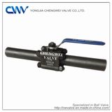 Three Pieces Floating Forged Ball Valve with Extended Pipe