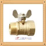 Brass Ball Valve with Zinc Alloy Butterfly Handle