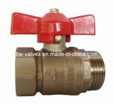 Brass Ball Valve with Aluminium Butterfly Handle