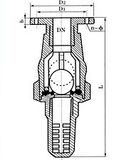 Plastic Flanged Foot Valve