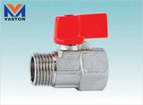 Brass or Zinc Mini Ball Valve, 1/2