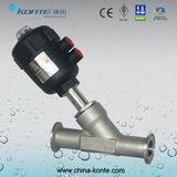 Clamp Pneumatic Angle Piston Valve, Pneumatic Angle Seat Valve