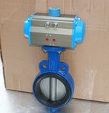 Pneumatic Actuator Butterfly Valve (WCB/PTFE/SS304)