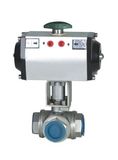 Screwed Pneumatic Three-Way Ball Valve (RV Q641F)