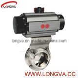 Sanitary Pneumatic Thread Butterfly Valve