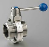 Sanitary Stainless Steel Weld Thread Butterfly Valve (IFEC-BV100003)