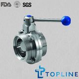 Threaded Stainless Steel Sanitary Butterfly Valve