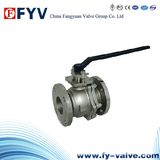 ISO9100 2 Pieces Stainless Steel Floating Ball Valve