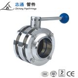 Sanitary 3-PCS Butterfly Valve