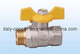 Brass Ball Valve with Butterfly Aluminum Handle (IC1056)