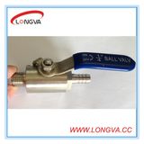 Stainless Steel 1 PC Mnpt X Hose Fitting Ball Valve