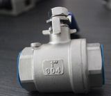 2PC Stainless Steel Ball Valve with Thread End (Q11F)