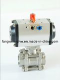 3 Piece Ball Valve with Pneumatic