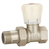 Brass Angle Radiator Valve with Nickle Plated (YD-RV013)