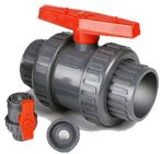 Plastic PVC True Double Union Ball Valve