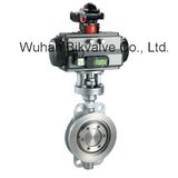 Pneumatic Wafer Type Stainless Steel Butterfly Valve