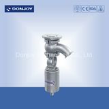 Sanitary Pneumatic Tank Bottom Seat Valve (45 elbow type)