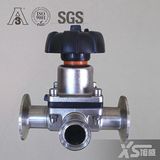 Stainless Steel Sanitary Tee Diaphragm Valve