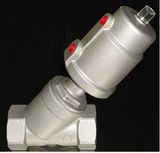 Ss304 Sanitary NPT Angle Seat Valves 2-Way Pneumatic Operated Valves