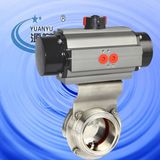 Sanitary Pneumatic Butterfly Valve (100115)