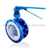 PTFE/FEP/PFA/E-Tfe Lined Butterfly Valve