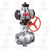 Pneumatic Fixed Flange Ball Valve (Metal Seal)