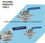 Sanitary Stainless Steel 3 PCS Weld Ball Valve