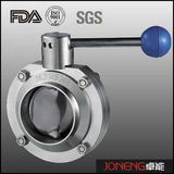 Stainless Steel Pull Handle Welded Sanitary Butterfly Valve (JN-BV2001)