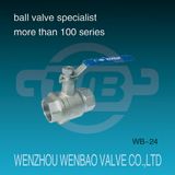 2-PC Female Threaded Stainless Steel Thermostatic Floating Ball Valve