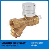 Brass Magnetic Lockable Ball Valve with Strainer