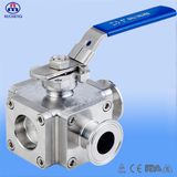 Square L Type Ball Valve with 3A Certification