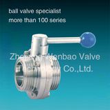 Threaded Stainless Steel Sanitary Butterfly Valve