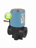 2 Way PP Black Color Drinking Water Mini Plastic Solenoid Valve