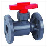 FRPP Flange Ball Valve, UPVC Flange Ball Valve, Plastic Ball Valve