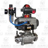 Pneumatic 3PC Tri-Clamp Ball Valve (PQ681F)