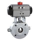 Pneumatic Thin Type Stainless Steel Ball Valve